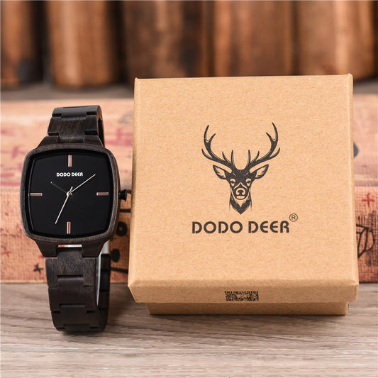 Ebony Wood Watch